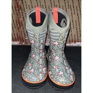 Bogs Kids Classic High Winter Rain Snow Boots -30 Degree Infant Size 8 Floral